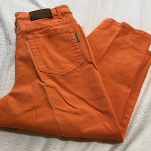 Coldwater Creek Size 10P Orange Capris